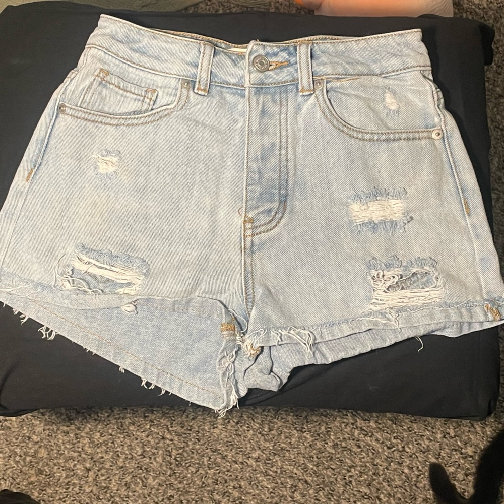 Light Wash Brandy Melville Mom Jean Shorts